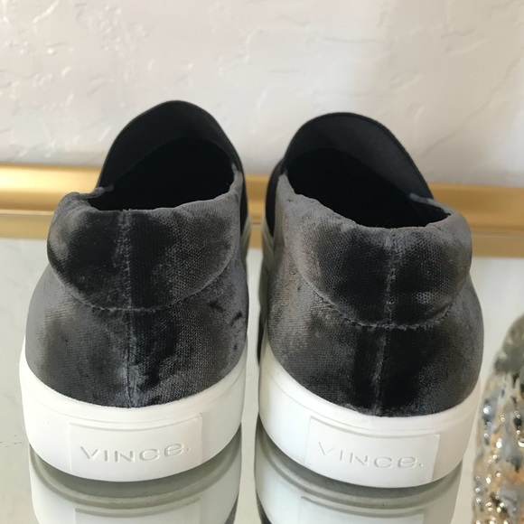 Vince Velvet ‘Corbin’ Slip On Sneakers - Picture 6 of 8